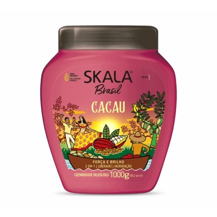 Skala Crema 2 en 1 Cacau 1 Kilo – Fuerza y ​​Brillo para Cabello Débil