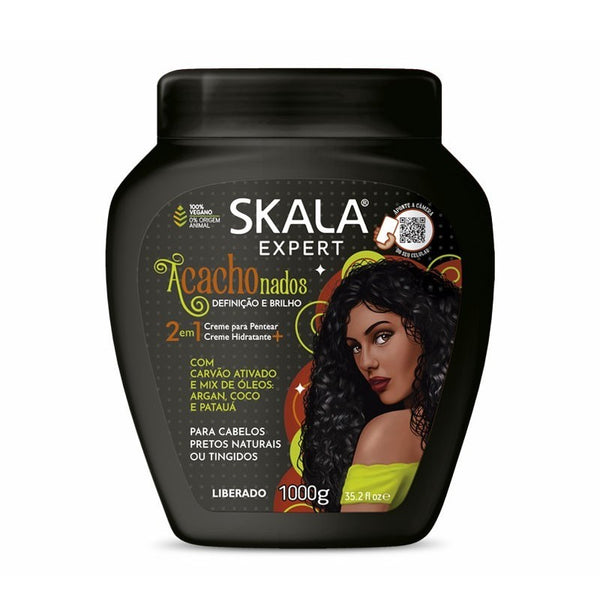Crema Acondicionadora Acachonados 1000ml - – Nutrición y Definición para Rizos y Cabello Encrespado