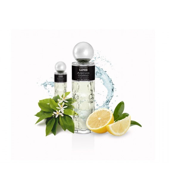 Acqua Uomo By Saphir 30 ml - Perfume Cítrico y Fresco con Notas de Bergamota y Cedro