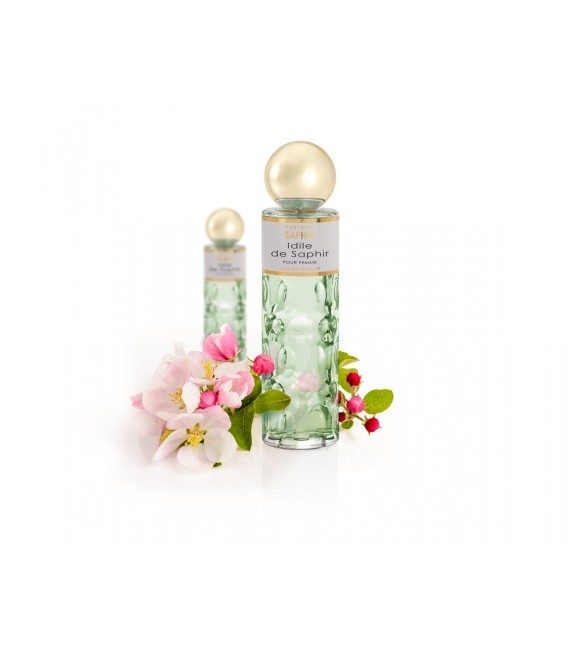 Idile By Saphir 200 ml - Perfume Floral Fresco con Notas de Mandarina e Iris