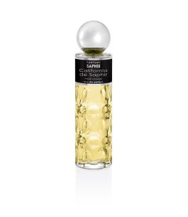 California By Saphir 200 ml - Perfume Amaderado Masculino con Toques Cítricos y Marinos