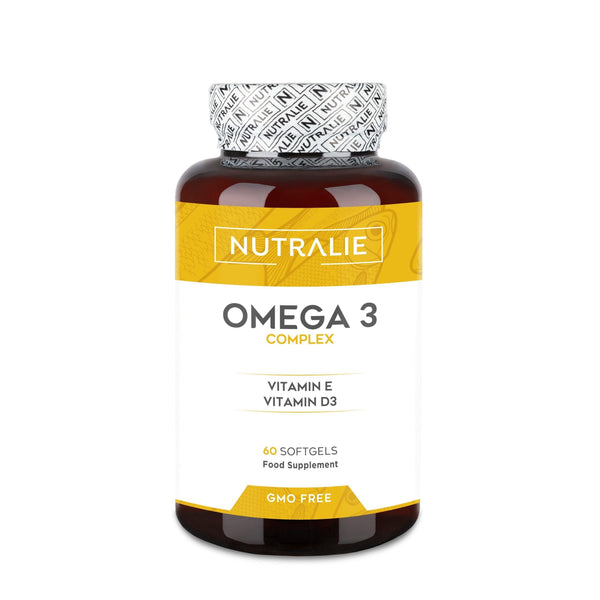 Omega 3 Complex Nutralie 60 cápsulas – EPA, DHA y Vitaminas para Corazón, Cerebro y Sistema Inmunitario