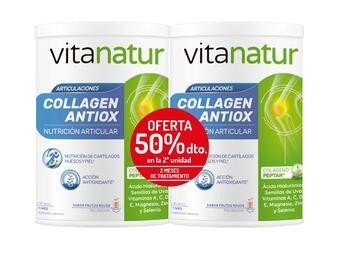 Colágeno Antiox Plus Vitanatur 360g – 2ª Unidad al 50% | Piel, Articulaciones y Protección Celular
