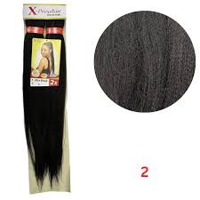 X-Pression Collection Braid 2 – Trenzas Kanekalon Castaño Oscuro con Textura Natural