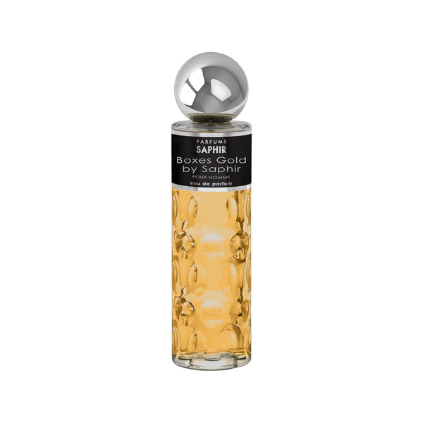 Boxes Gold By Saphir 30ML – Perfume Fresco con Notas de Manzana, Lavanda, Ámbar y Sándalo