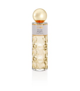 Muse Night By Saphir 200ML – Perfume Femenino Sofisticado con Grosella Negra, Azahar y Ámbar Gris