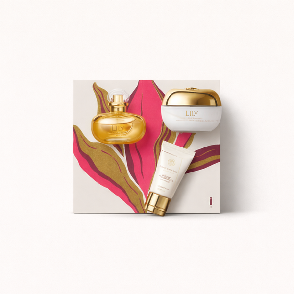 Cofret Lily Mujer Rica – Perfume y Cremas con Esencia Floral Femenina y Sofisticada