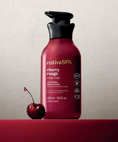 Nativa Spa Hidratante Corporal Cereza Rouge 400ML – Hidratación Profunda con Aceite de Quinoa y Fragancia Oriental Afrutada
