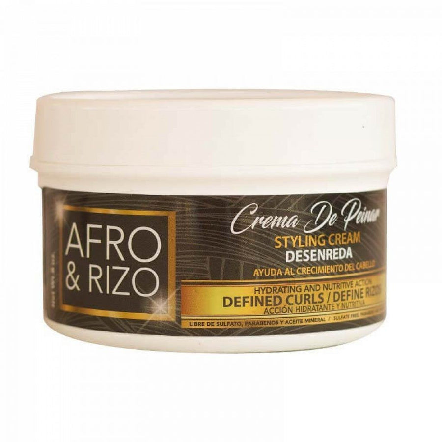 Afro &amp; Rizo Crema De Peinar 8oz (226g)