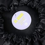 Soulta Gorro de Satén Negro | Protección Nocturna para Cabello Rizado y Liso