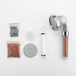 Cabezal de Ducha Ibergrif M22025 Alta Presión – 3 Modos, Filtro Purificante para Agua Dura y Cuidado Capilar