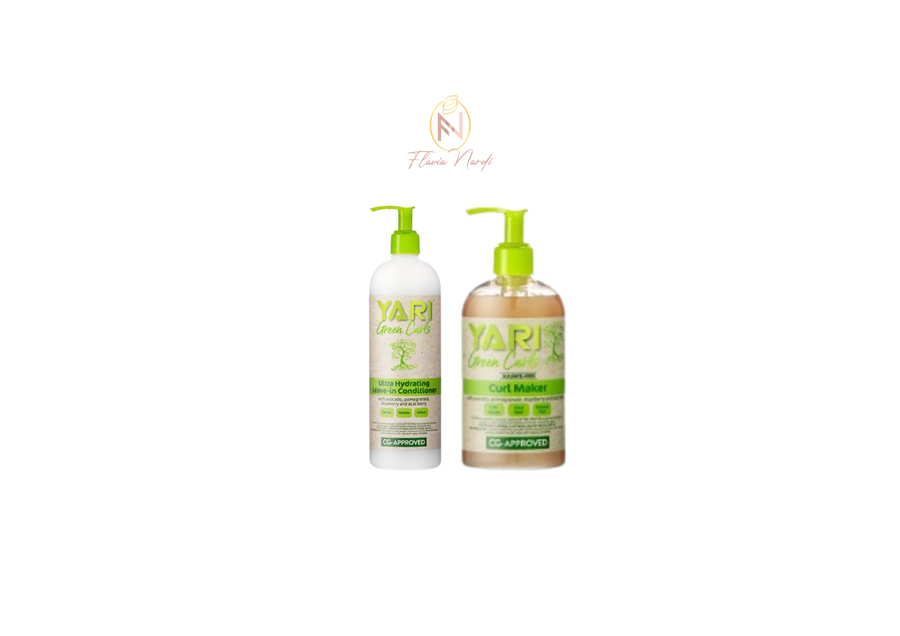 Pack Green Curl Definición Intensa – Leave-In + Curl Maker con Aguacate, Granada y Arándano