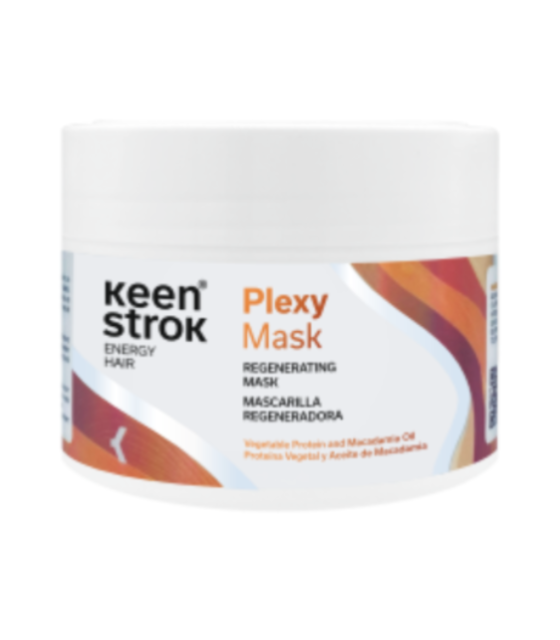 Mascarilla Plexy Regeneradora Keen Strok 300ml – Repara, Fortalece y Da Brillo al Cabello Dañado