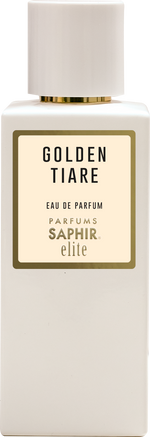 Saphir Elite Golden Tiaré Eau de Parfum 100 ml - Perfume Unisex Floral Exótico con Tiaré, Ylang-Ylang y Vainilla