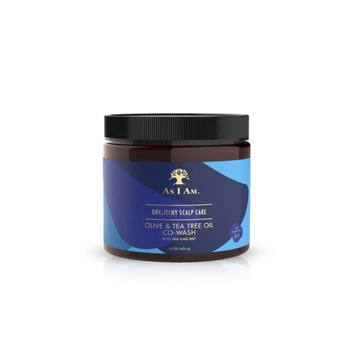 AS I AM Dry & Itchy Cowash 454g – Limpieza Suave y Tratamiento para Cuero Cabelludo Seco y con Picazón