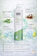Champú Anticaída Keen Strok 1000ml | Fortalece desde la raíz y estimula el crecimiento capilar