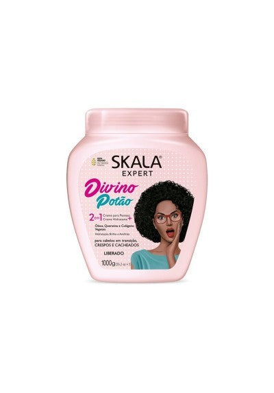 Skala Divino Potão 1kg – Crema Acondicionadora Vegana para Cabello en Transición y Rizos Definidos