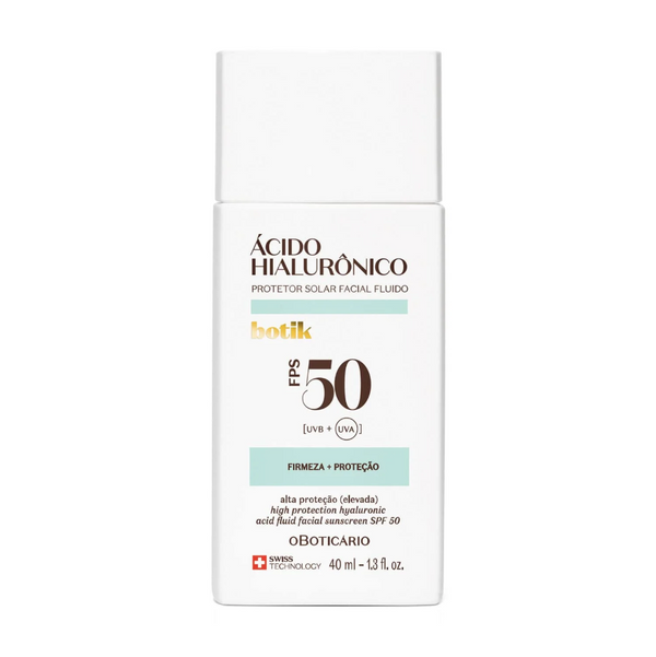 Protector Solar Facial Botik Ácido Hialurónico FPS 50 – Protección Avanzada e Hidratación 40ml