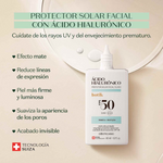Protector Solar Facial Botik Ácido Hialurónico FPS 50 – Protección Avanzada e Hidratación 40ml 
