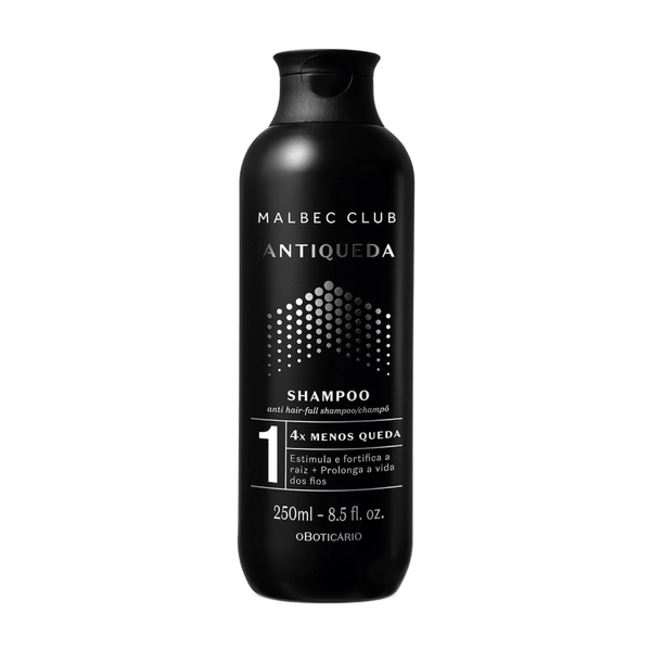 Champú Anticaída Malbec Club Hombre – Fortalece, Engrosa y Reduce la Caída del Cabello