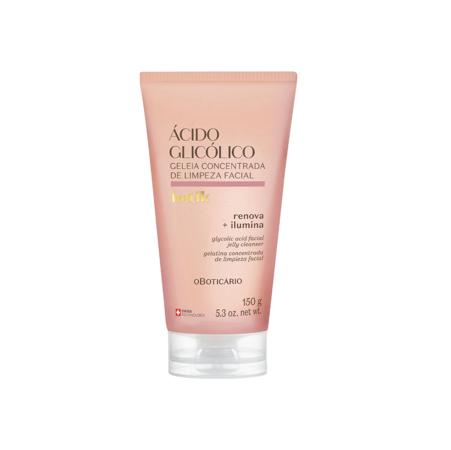 Jalea Limpiadora Facial Concentrada de Ácido Glicólico Botik 150g - Limpieza profunda y piel luminosa