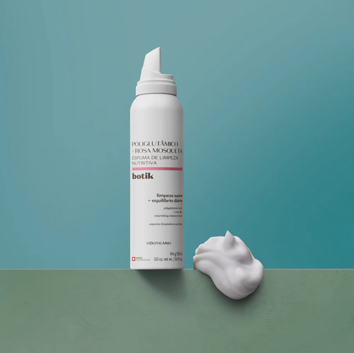 Botik Espuma Limpiadora Nutritiva con Ácido Poliglutámico y Rosa Mosqueta 150ml - Limpieza suave e hidratación intensa