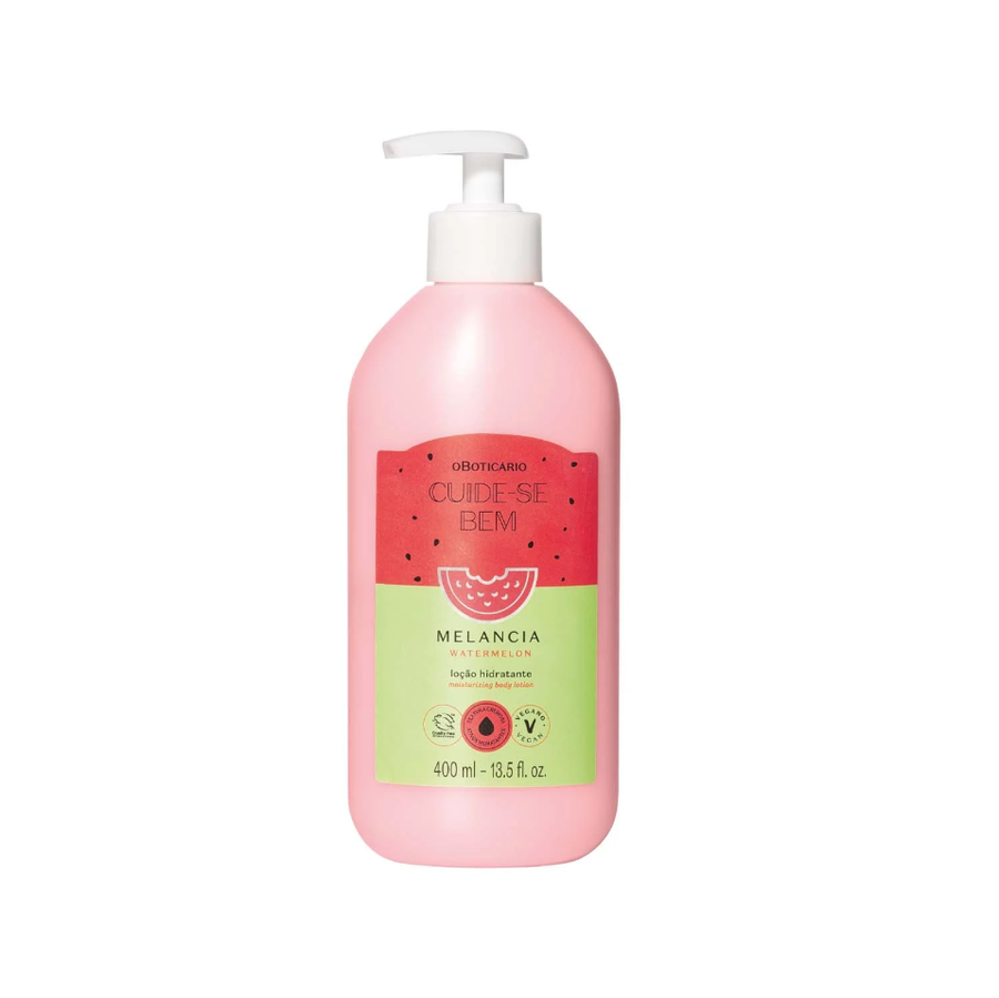 Loción Hidratante Corporal Cuide-se Bem Sandía 400ml | Hidratación 48h con Fragancia Refrescante