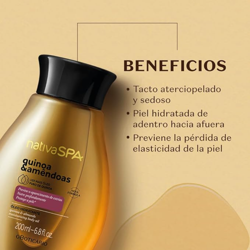 Boticario Nativa SPA Aceite Hidratante Quinoa con Almendras 200ml