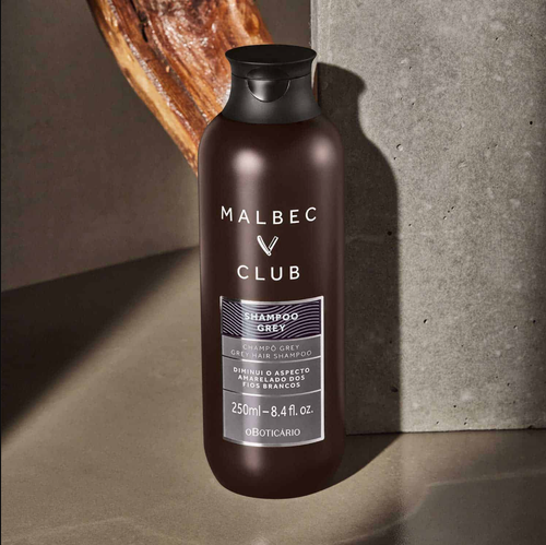Champú Grey Malbec Club 250ml – Neutraliza Amarillo, Realza Cañas y Da Brillo 