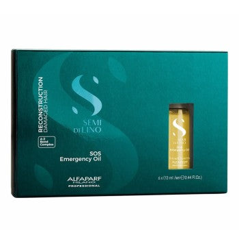 Alfaparf Semi di Lino Reconstruction Reparative Lotion 6x13ml | Ampollas Reparadoras Cabello Dañado