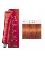 Schwarzkopf Professional Tinte Igora Royal Color 7-77 Rubio Medio Cobrizo Intenso