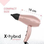 Gamma+ Secador Profesional X•Hybrid Compact Rosa