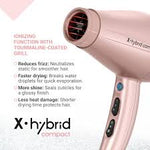 Gamma+ Secador Profesional X•Hybrid Compact Rosa