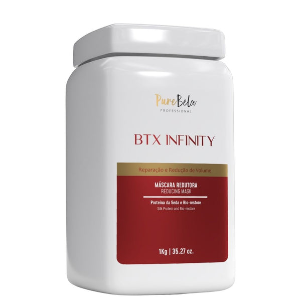 BTX Infinity Pure Bela 1kg | Botox Capilar Profesional Reductor de Volumen con Proteína de Seda