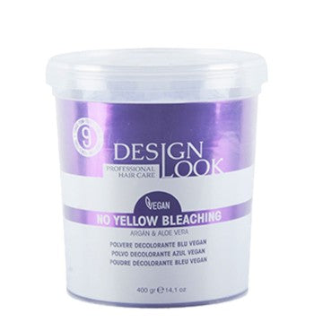 Polvo Decolorante Azul Vegano 9 Tonos Design Look 400g | Decoloración Profesional con Argán y Aloe Vera