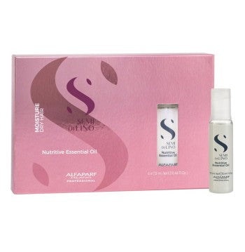 Alfaparf Semi di Lino Moisture Nutritive Essential Oil 6x13ml | Ampollas Hidratación Intensiva Cabello Seco