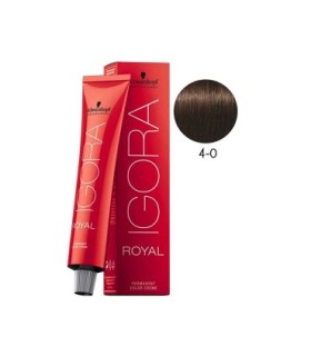 Schwarzkopf Professional Tinte Igora Royal Color 4-0 Castaño Medio Natural