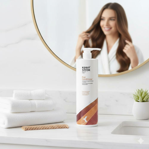 Champú Keen Strok Nutritivo 1000ml – Con Queratina y Aceite de Macadamia para Cabello Seco y Deshidratado