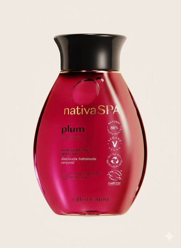 Nativa Spa Aceite Corporal de Ciruela 200ml – Hidratación, Elasticidad y Aroma Envolvente