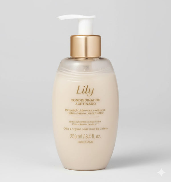 Acondicionador Satinado Lily 250ml – Hidratación, Brillo y Fragancia Floral para Tu Cabello
